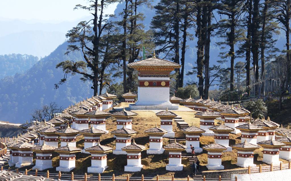 Dochula Pass in Thimphu, Bhutan